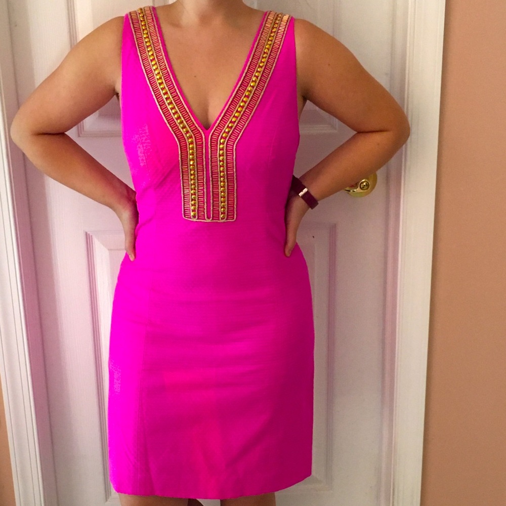 Lilly Pulitzer Eliot Shift Dress (Berry Sangria)